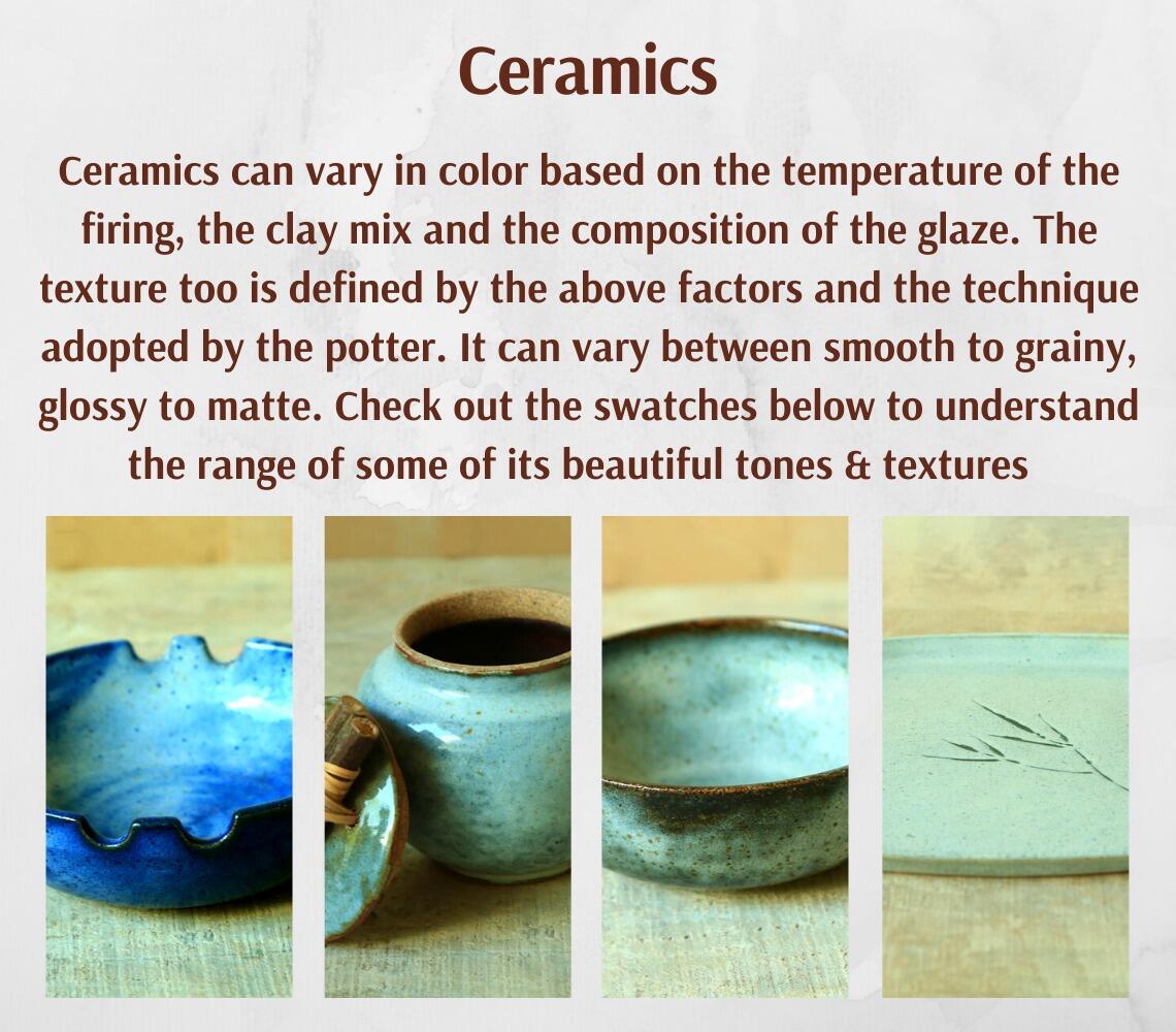 Ink Blue Ceramic Planters (set of 2)