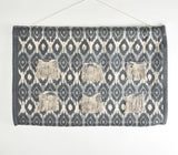 Printed Cotton Fringed Patches Wall Hanging